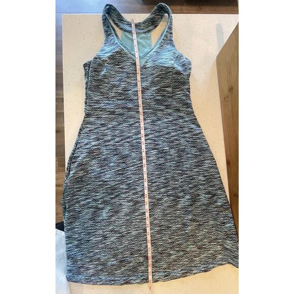 MPG Midi Dress Teal Blue Built in Bra Racerback Athletic Size Small - Picture 9 of 12